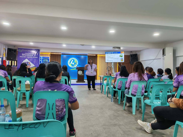LEYECO V Holds Livelihood Training for Women Employees in Celebration of Women’s Month